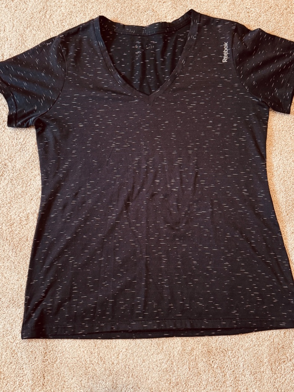Reebok speedwick v-neck t shirt, EUC